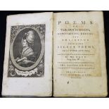 JANE CAVE MRS WINSCOM: POEMS ON VARIOUS SUBJECTS ENTERTAINING ELEGIAC AND RELIGIOUS WITH A FEW