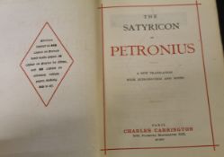 PETRONIUS: THE SATIRICON OF PETRONIUS, Paris, Charles Carrington, 1902 (515) (440), 1st Carrington