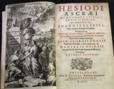 HESIOD: HESIODI ASCRAEI QUAECUMQUE EXTANT GRAECE ET LATINE EX RECENSIONE JOANNIS CLERICI...,