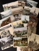 Collection of 200+ postcards, some Norfolk and Suffolk including Lowestoft, Ipswich, Sandringham,