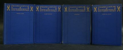 DION CLAYTON CALTHROP: ENGLISH COSTUME, London, Adam & Charles Black, 1906, 1st edition, 4 vols,