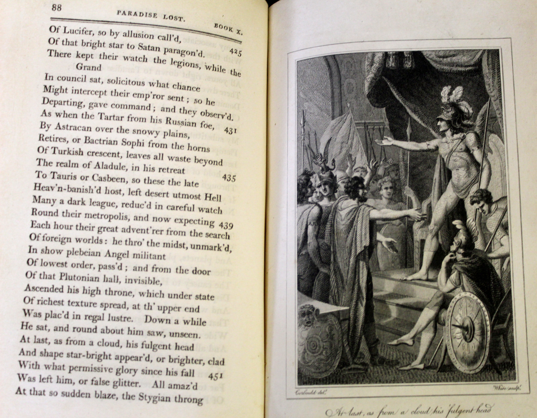 JOHN MILTON: PARADISE LOST WITH NOTES SELECTED FROM NEWTON AND OTHERS TO WHICH IS PREFIXED THE - Image 4 of 6