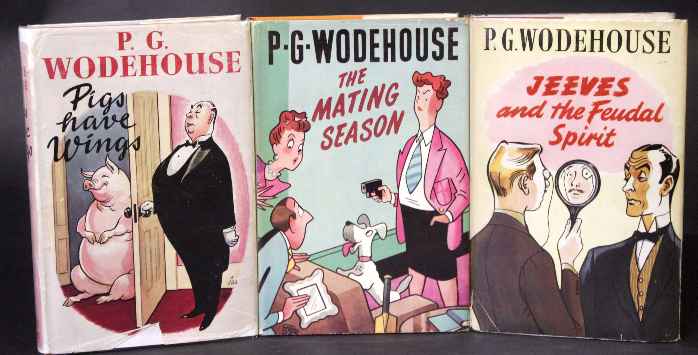 P G WODEHOUSE: 3 titles: THE MATING SEASON, London, Herbert Jenkins [1949], 1st edition, original