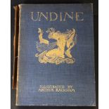 FRIEDRICH DE LA MOTTE FOUQUE: UNDINE, ill A Rackham, London and New York, 1909, 1st trade edition,