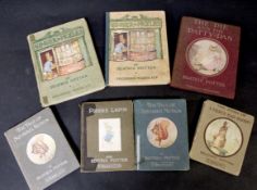 BEATRIX POTTER: 7 titles: GINGER AND PICKLES, London, 1909, 1st edition, 10 plates, contents