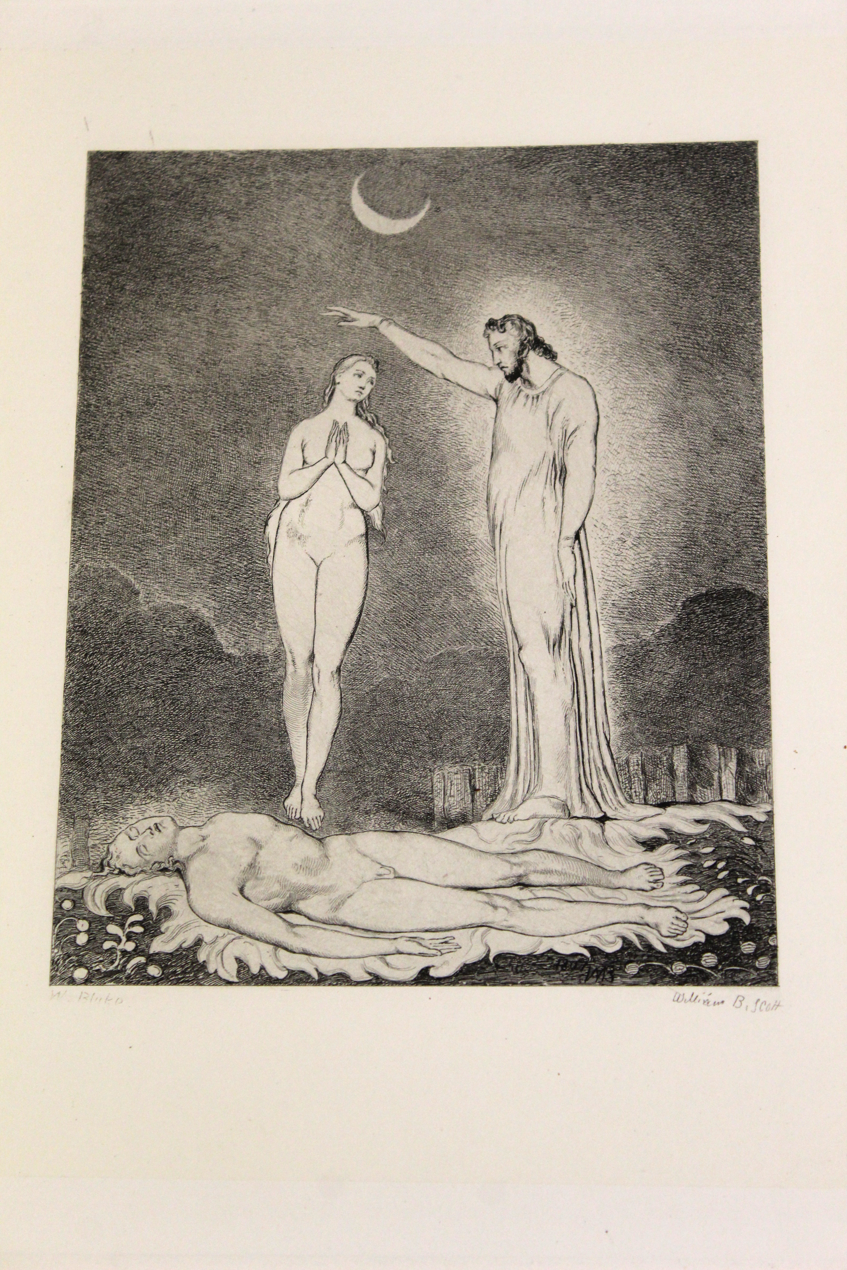 WILLIAM BELL SCOTT: WILLIAM BLAKE, ETCHINGS FROM HIS WORKS, London, Chatto & Windus, 1878, 1st - Image 2 of 4