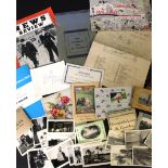 One box: ephemera including small carton of photographic views