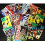 NORWICH CITY FOOTBALL CLUB PROGRAMMES (80+) including home matches with Ipswich, October 1949 +