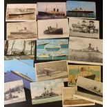 Small packet: approx 60 postcards pertaining to transport including Queen Mary, Queen Elizabeth, RMS