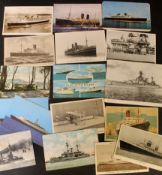 Small packet: approx 60 postcards pertaining to transport including Queen Mary, Queen Elizabeth, RMS
