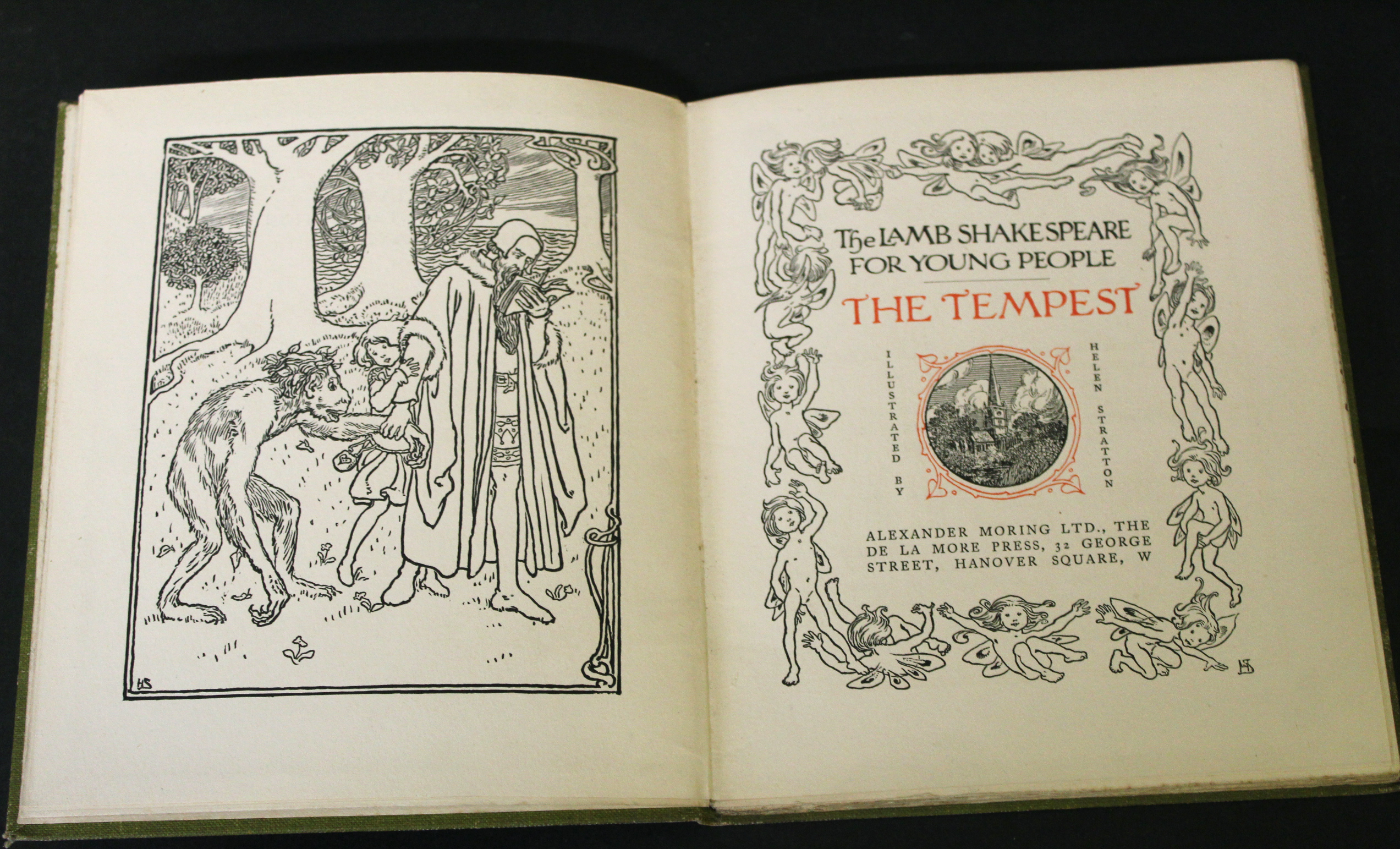 WILLIAM SHAKESPEARE: THE TEMPEST, ill Helen Stratton, London, The De La More Press [1904], 1st