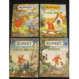 RUPERT ADVENTURE SERIES, [1948, 1949, 1953, 1955], Nos 1, 2, 17, 24, original wraps worn, (4)