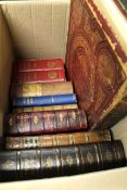 One box: mixed including PILGRIMS PROGRESS + STEAM POWER + HAND BOOKS ON BRITISH COLONIES +