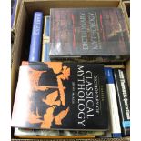 One box: Amatic dictionaries including DICTIONARY OF CLASSICAL MYTHOLOGY + HARTLEY'S FOREIGN PHRASES