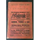 KELLY'S DIRECTORY OF SUFFOLK, 1937, with map, original cloth