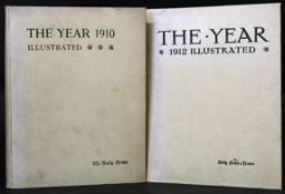 THE YEAR 1910 ILLUSTRATED - 1912 ILLUSTRATED [1911, 1912], 2 vols, includes Titanic interest,