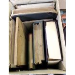 Small collection of disbound and partially newly bound books including three craft bindings and