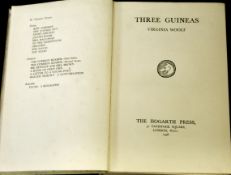 VIRGINIA WOOLF: THREE GUINEAS, London, The Hogarth Press, 1938, 1st edition, The British Library