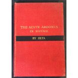 VINCENT ZACHARY COPE "ZETA": THE DIAGNOSIS OF THE ACUTE ABDOMEN IN RHYME, ill Peter Collingwood,