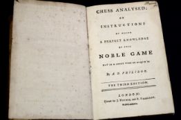 FRANCOIS ANDRE DANICAN "PHILIDOR": CHESS ANALYSED OR INSTRUCTIONS BY WHICH A PERFECT KNOWLEDGE OF