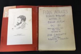 FIDUS ACHATES RICHARD MIDDLETON'S letters to EDGAR JEPSON, 1907-11, 38 letters and 3 poems