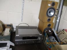 YAMAHA AMPLIFIER DSP-AX761 AND A PAIR OF SPEAKERS