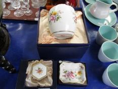 ROYAL CROWN DERBY BOXED WARES ETC