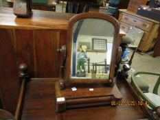 VICTORIAN MAHOGANY DRESSING TABLE MIRROR WITH SINGLE DRAWER