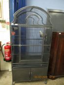 GOOD QUALITY WIRE WORK ARCH TOP PARROT OR BIRD CAGE