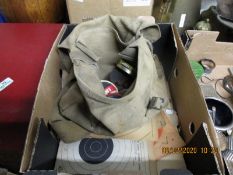 BOX CONTAINING AIR RIFLE, PELLETS AND TARGETS