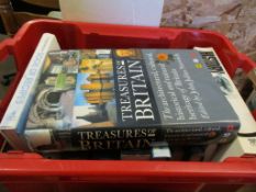BOX CONTAINING MIXED TRAVEL BOOKS ETC