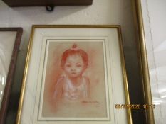 CHARCOAL OF A YOUNG GIRL