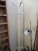 WHITE PAINTED BENTWOOD TYPE COAT STAND