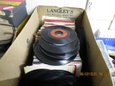 BOX CONTAINING VINYL SINGLES