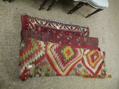 THREE GOOD QUALITY VARYING SIZED FLOOR RUGS (ALL A/F)