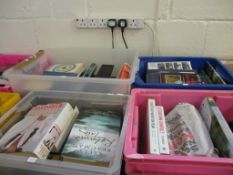 FOUR CRATES CONTAINING MIXED BOOKS