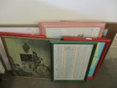 MIXED LOT OF PICTURES, PRINTS ETC