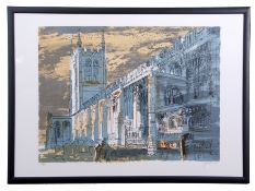 AR John Piper, CH (1903-1992 "Long Melford Church" lithograph, signed and numbered 248/275 in pencil