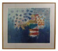 AR Mark Andrew Godwin (born 1957 "Voyager X" coloured etching, signed, inscribed with title in