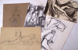 Yudice Belenkie (contemporary) Assorted subjects Large quantity of drawings etc