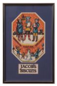 AR H John Jackson, ARE (born 1938 "Jacob's biscuits" linocut, signed and dated 85 in pencil to lower