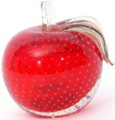 Art Glass vase modelled as a strawberry, 10cm high