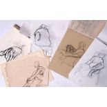Yudice Belenkie (contemporary) Collection of assorted sketchbooks, drawings etc