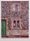 AR H John Jackson, ARE (born 1938 "Flint cottage" linocut, signed, dated 82 and inscribed "artist'
