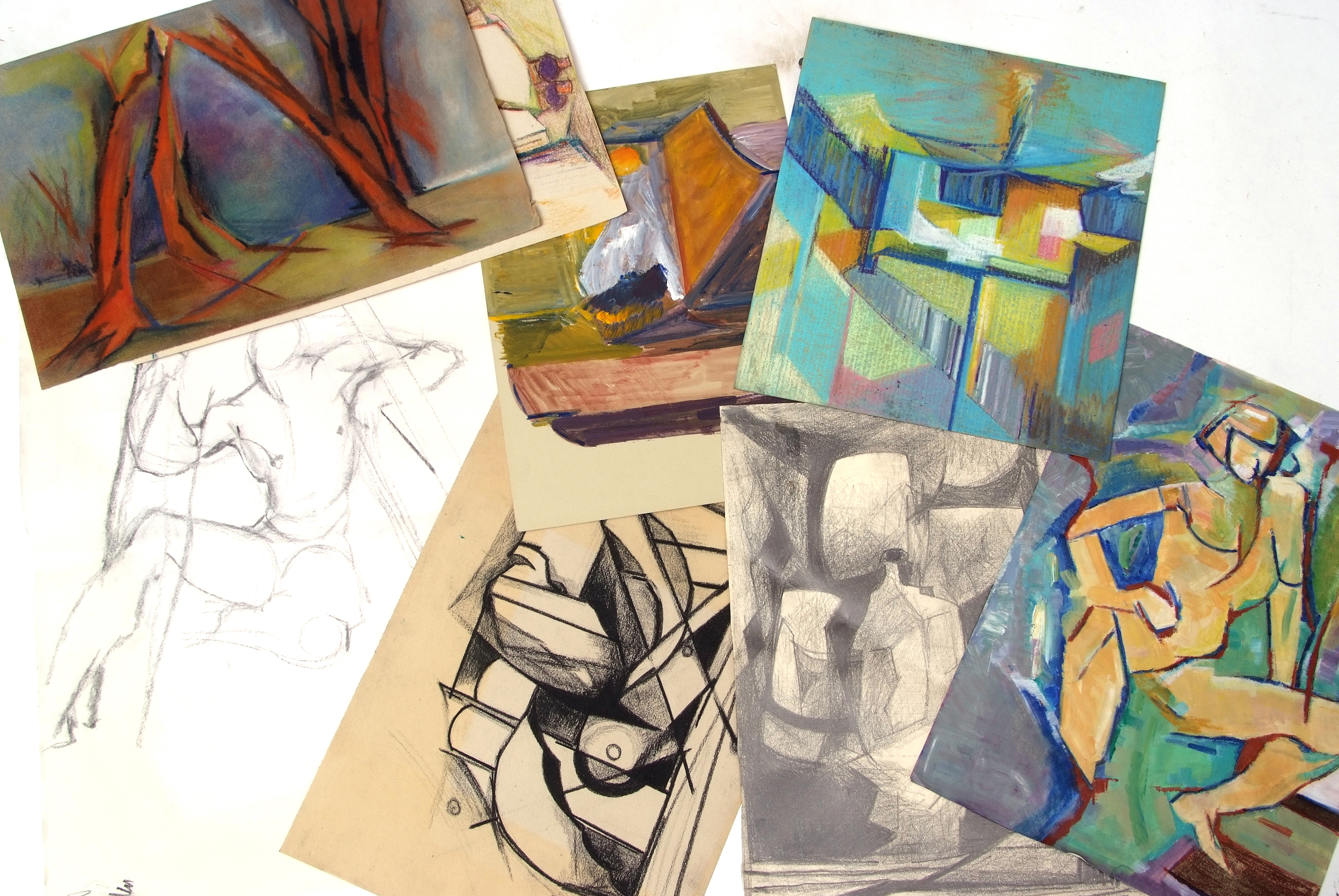 Yudice Belenkie (contemporary) Assorted subjects, large folder of assorted works, sketchbooks etc - Image 2 of 2