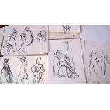 Yudice Belenkie (contemporary) Various subjects Group of four A3 and smaller artist's sketchbooks