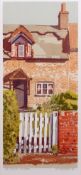 AR H John Jackson, ARE (born 1938 "Country Cottage" linocut, signed, dated 82, numbered 6/75 and