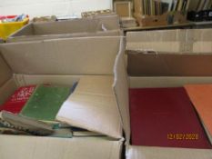 FOUR BOXES OF BOOKS