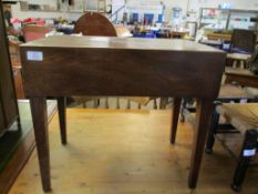 VICTORIAN MAHOGANY BIDET CONVERTED INTO A SINGLE DRAWER SIDE TABLE