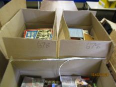 THREE BOXES OF BOOKS